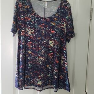 LuLaRoe Colorful Tunic Sz L